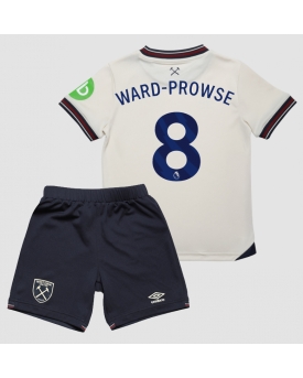 Billige Fotballdrakt West Ham United James Ward-Prowse #8 Replika Bortedraktsett Barn 2025-26 Kortermet (med bukser)